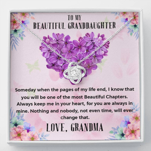 Granddaughter Necklace, To my beautifull granddaughter necklace, grandmother & granddaughter Granddaughter Christmas gift