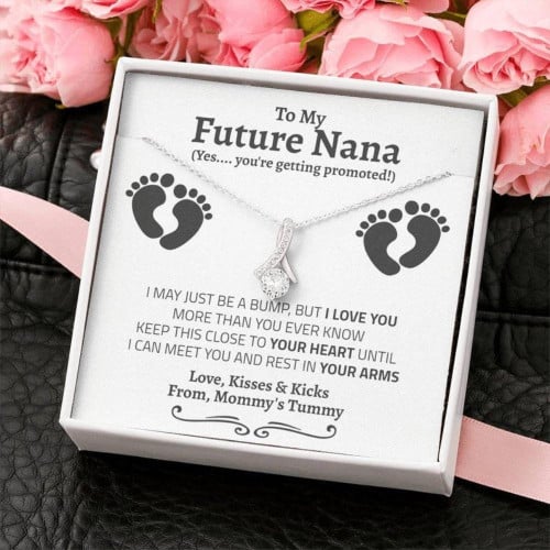 Grandmother Necklace, First Time New Grandma Necklace Gift, Promoted To Grandma Pregnancy Reveal Gift Grandma mother's day gift, Nana Gigi necklace