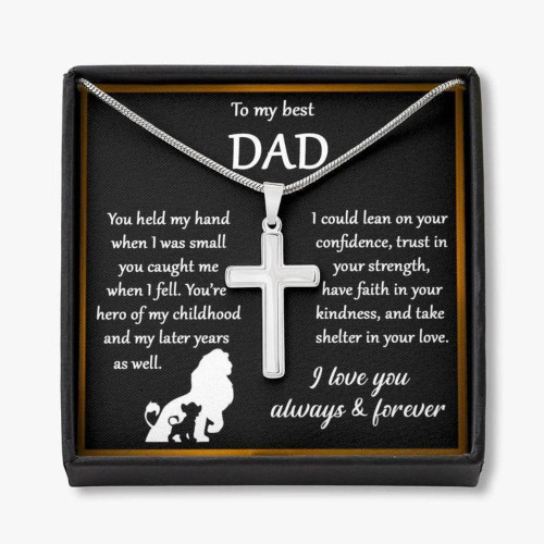 Dad Necklace, Fathers Day Gift For Dad From Daughter, Dad You Are My World Necklace Christmas gift for dad