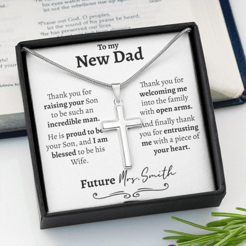 Dad Necklace, Father In Law Wedding Gift, Wedding Gift For Father Of The Groom From Bride, Future Father In Law Gift, Bride Gift Christmas gift for dad