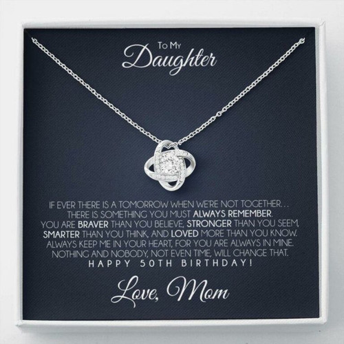 Daughter birthday gift Daughter Necklace, Daughters 50th Birthday Necklace, To My Daughter 50th Birthday Gift From Mom