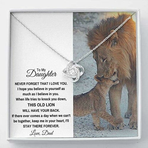 Daughter gift from mom dad Daughter Necklace, To My DaughterThis Old Lion Necklace. Gift For Daughter. Daughter Necklace. Gifts For Daughter