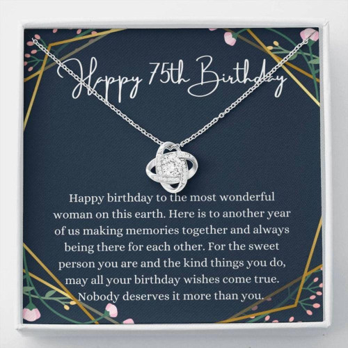 Grandmother Necklace, Mom Necklace, 75th Birthday Necklace, 75th Birthday Gift For Her, Seventy Fifth Birthday Gift Grandma mother's day gift, Nana Gigi necklace
