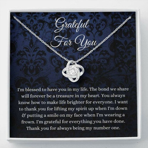 Friend Necklace, Thank You Necklace Gift, Appreciation Gift, Gratitude Gift For Best Friend