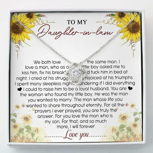 Daughter Necklace, Daughter-In-Law Necklace, To My Daughter-in-Law Necklace Gift For Daughter In Law