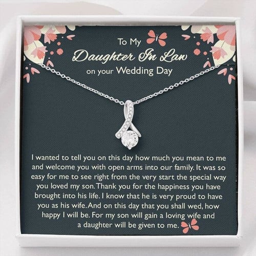 Daughter-In-Law Necklace, Bride Necklace Gift From Mother In Law, Daughter In Law Gift On Wedding Day
