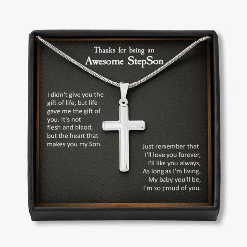 Son Birthday gift ideas, Step Son Necklace, Gift For Step Son, Stepson Birthday Gift, Stepchild Gifts