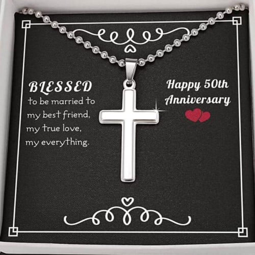 Husband Necklace gift, To My Husband Necklace gift Gift  Blessed 50th Anniversary Necklace