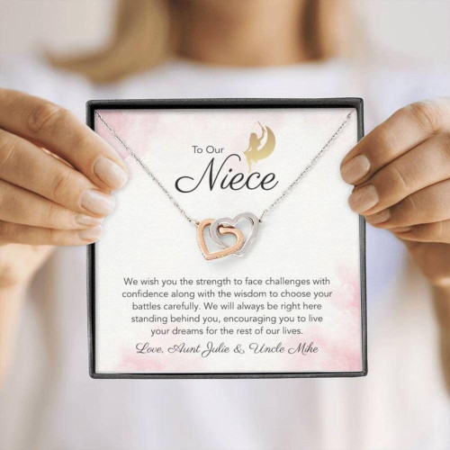 Niece Gift Necklace, To Our Niece Gift Necklace, Aunt Niece Gift Necklace, Niece Birthday Gift, Graduation Gift