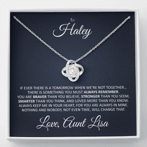 Niece Gift Necklace, Personalized Necklace Gift For Her, To My Niece Gift From Aunt Custom Name