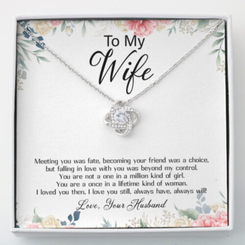 Wife Necklace gift, To My Wife Necklace gift, Husband To Wife Necklace gift, Gift For Wife With Message Card