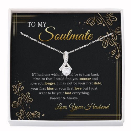 Wife Necklace gift, To My Soulmate Necklace, Soulmate Gift, Gift For Wife From Husband