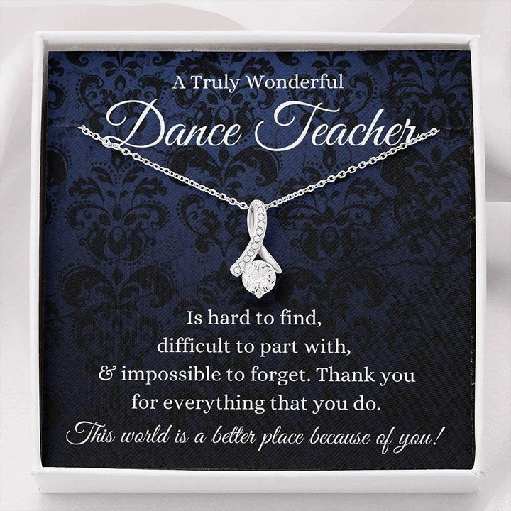 Dance Teacher Necklace, Gifts For Ballet Teacher Necklace