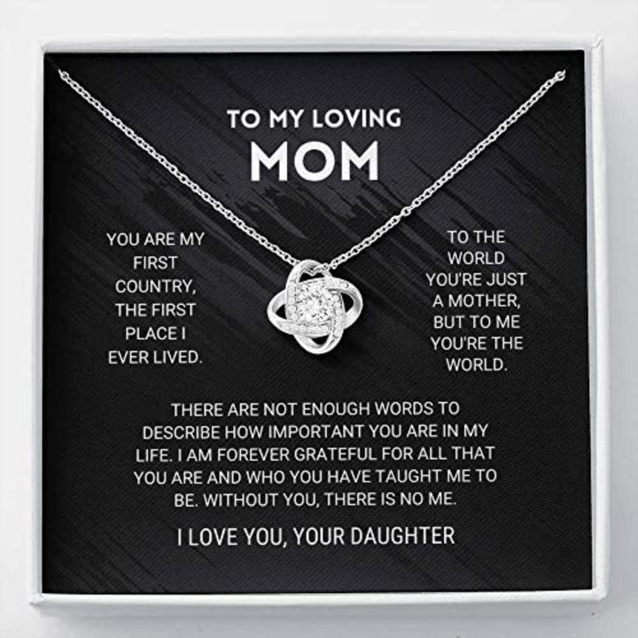 Mom Necklace Gift- Youre The World Necklace, Mom Gift From Daughter, Mother Daughter Necklace