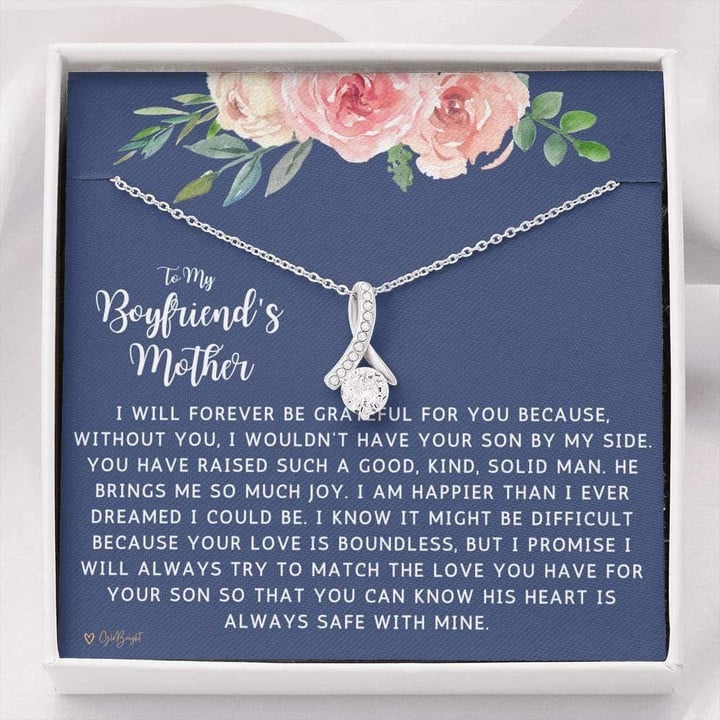 Mom Necklace, Mother-in-law Necklace, To My Boyfriend's Mom Gifts Necklace, Gift For Future Mother-in-law
