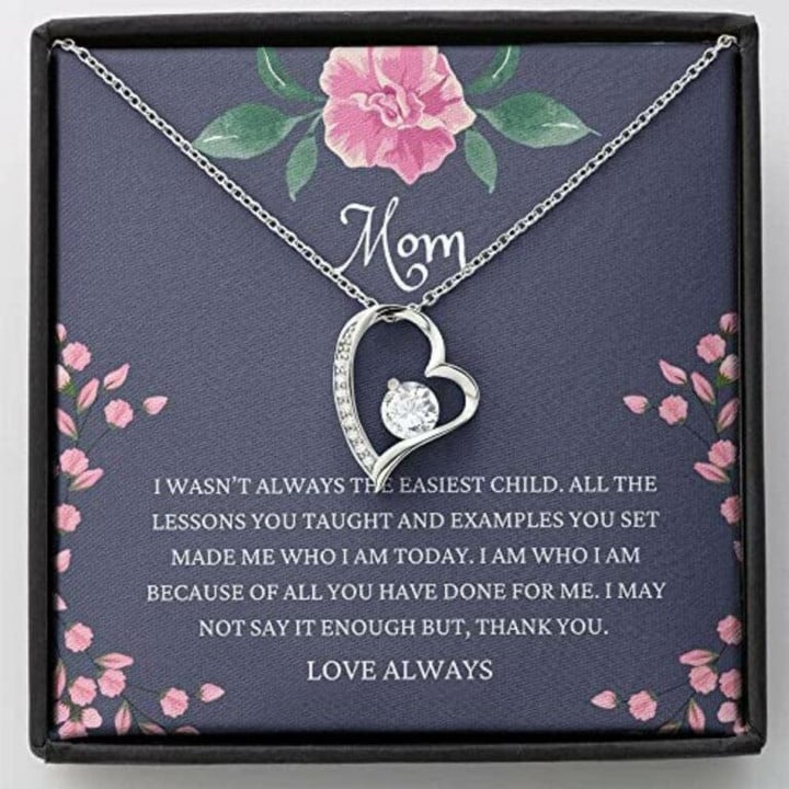 Mom Necklace Gift Thank You Necklace, Gift, Mother Daughter Necklace