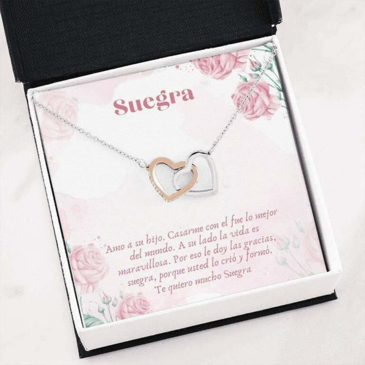 Mom Necklace, Mother-in-law Necklace, Mother-in-Law Spanish Necklace Gift Mejor Suegra Gift Suegra Necklace Latina Mom In Law Necklace gift for mom, mother day gift