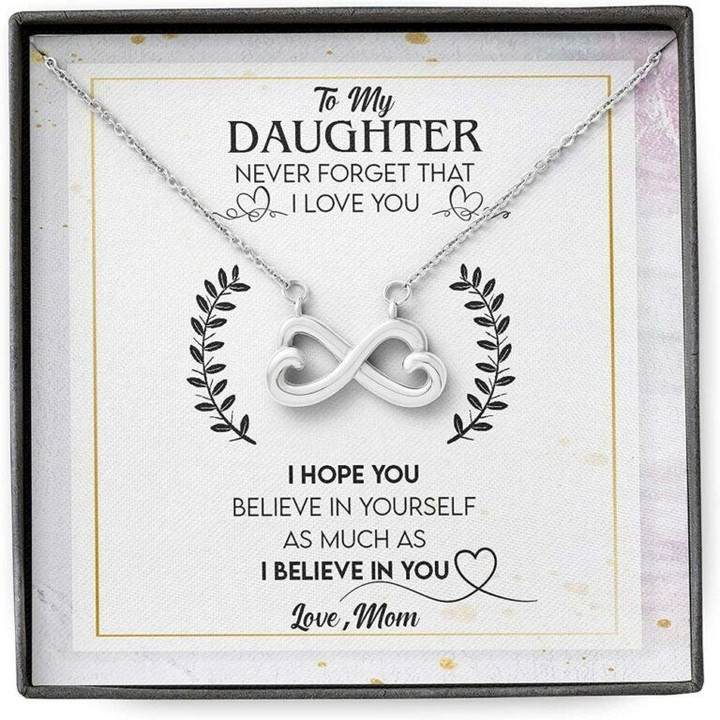 Daughter Necklace, Mom Necklace, Mother Daughter Necklace, Never Forget Love You Believe Yourself Much Necklace gift for mom, mother day gift