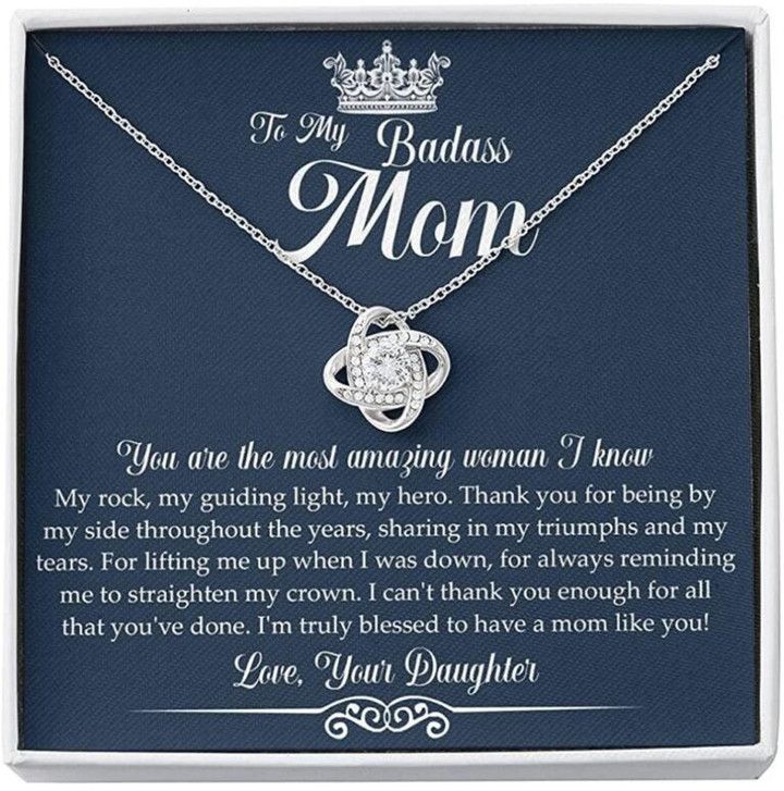 Mom Necklace, To My Badass Mom Necklace Gift  Mother?s Day Gift From Daughter Necklace gift for mom, mother day gift