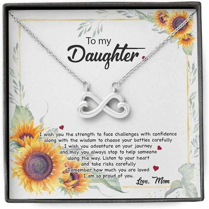 Daughter Necklace, Mom Necklace, Mother Daughter Necklace, To Beautiful Daughter, Unbreakable Bond Always Necklace gift for mom, mother day gift