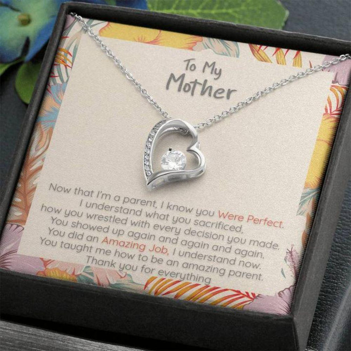 Mom Necklace, Gift For Mother, You Were Perfect, Heart Necklace Mother day necklace gift for mom