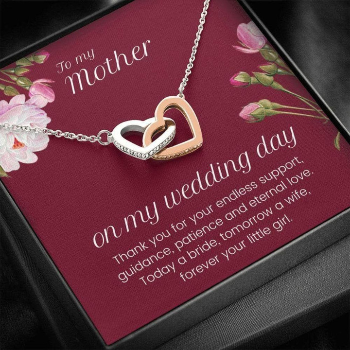 Mom Necklace, Gift For Mom On Wedding Day, Mother Of The Bride Gift From Daughter, Thank You Mom Wedding Necklace From Bride Mother day necklace gift for mom