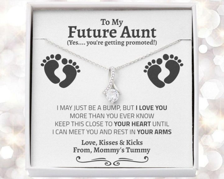 Aunt gift from niece, nephew Aunt Necklace, New Aunt Gift, New Auntie Gift, Soon To Be Aunt, Reveal To Aunt To Be Gift, Aunt Announcement Promoted To Aunt Gift