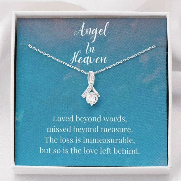Aunt gift from niece, nephew Angel In Heaven Necklace, Grief/Sympathy Gift, Miscarriage Gift, Encouragement Gift Necklace