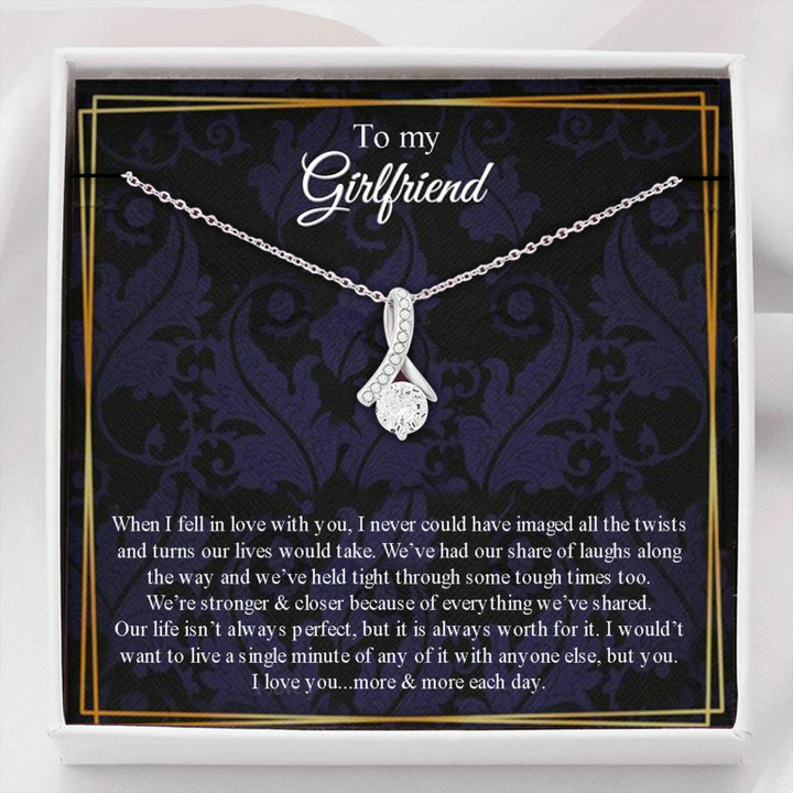 To My Girlfriend Gift Necklace, Necklace For Girlfriend, Gift For Her, Anniversary Gift