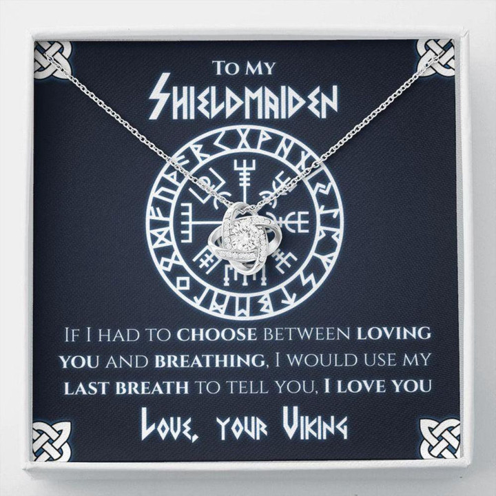 Valentine's day gifts for her Girlfriend Necklace, Wife Necklace, To My Shieldmaiden Necklace From Viking, Gift For Wife, Girlfriend, Fiance, Future Wife
