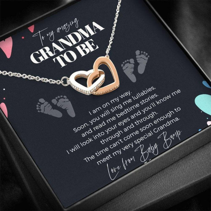 Grandmother Necklace, To My Grandma To Be Necklace  Pregnancy Gift For Grandma From Baby Bump Grandma mother's day gift, Nana Gigi necklace