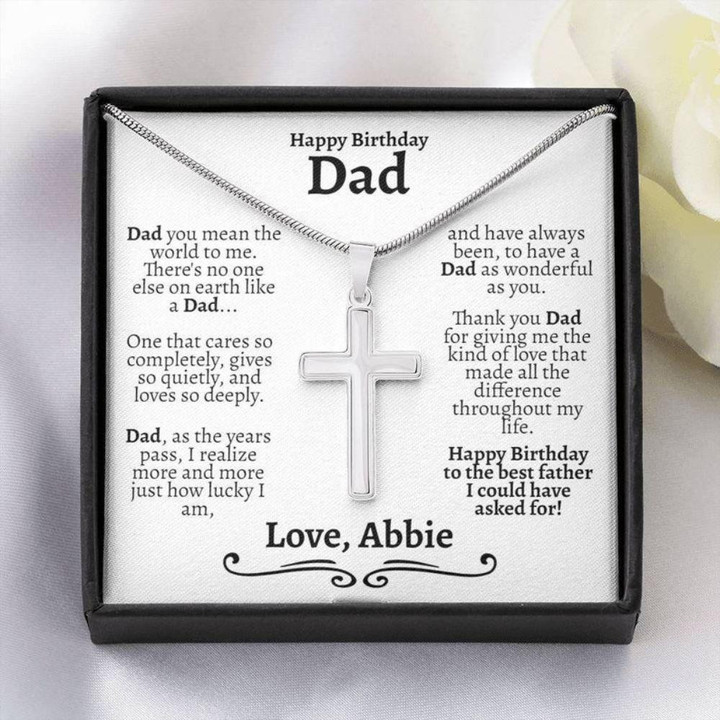 Dad Necklace, Dad Birthday Necklace Gift, Gift For Dad On 60th Birthday, 70th Birthday Necklace Gift For Dad, Gift For Dad On 50th Birthday Christmas gift for dad