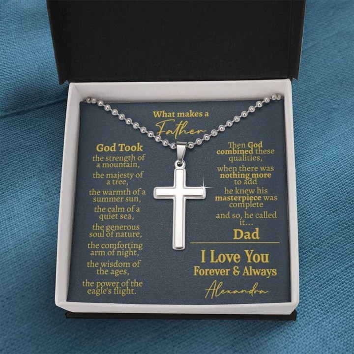 Dad Necklace, Sentimental Dad Gift From Daughter, Gifts For Dad From Daughter, Meaningful Gift For Dad, Gift For Dad Who Wants Nothing Christmas gift for dad