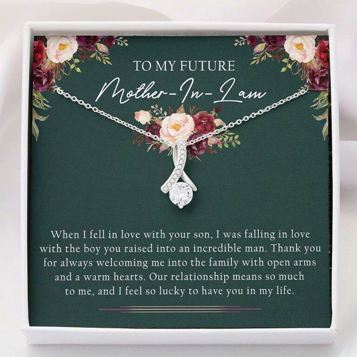 Mother-in-law Necklace, My Future Mother-in-Law Necklace ' Mothers Day Necklace Mother Day Gift for Boyfriend's Mom, Mother In Law