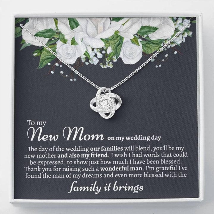 Mother-in-law Necklace, Meaningful New Mom Wedding Gift From Bride, Mother Of The Groom Gift On Wedding Day, Future Mother In Law Wedding Gift Mother Day Gift for Boyfriend's Mom, Mother In Law