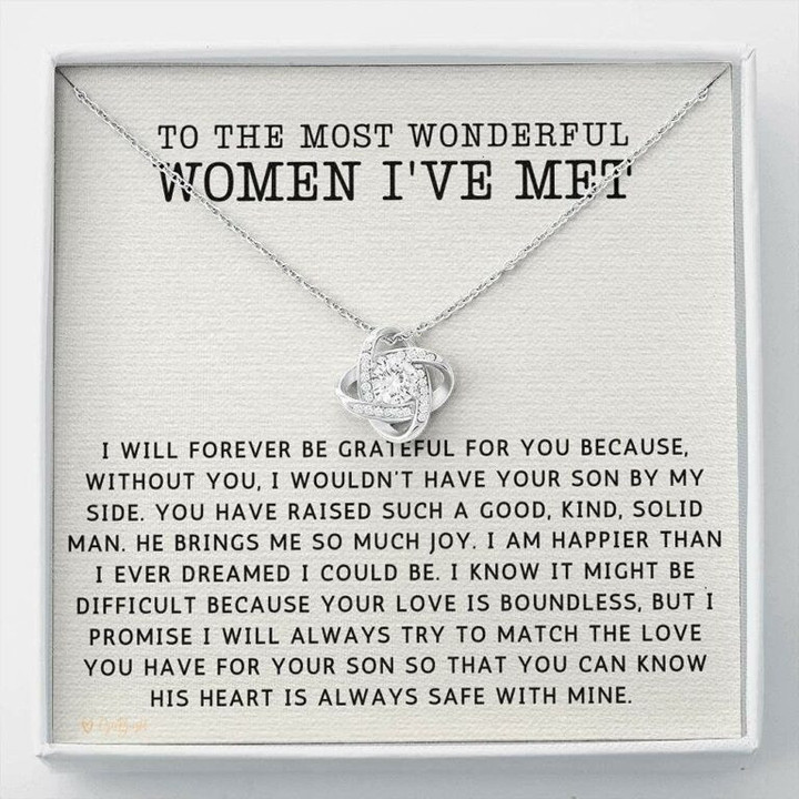 Mother-in-law Necklace, To My Boyfriend's Mom Necklace Gift, Mother Of The Groom From Bride Wedding Mother Day Gift for Boyfriend's Mom, Mother In Law