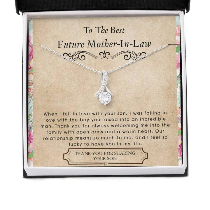 Mother-in-law Necklace, Future Mother In Law Necklace: Gift For Mother's Day From Future Daughter, Heartfelt Alluring Beauty Necklaces Mother Day Gift for Boyfriend's Mom, Mother In Law