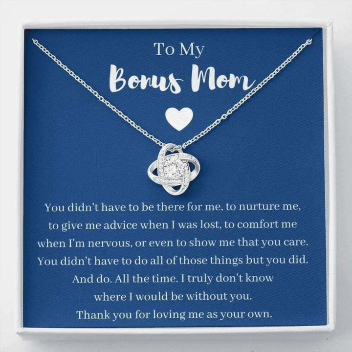 Mom Necklace, Stepmom Necklace, Bonus Mom Necklace Gift, Gift For Step Mom, Stepmother, Second Mom, Adoptive Mom Mother Day Gift for Boyfriend's Mom, Mother In Law