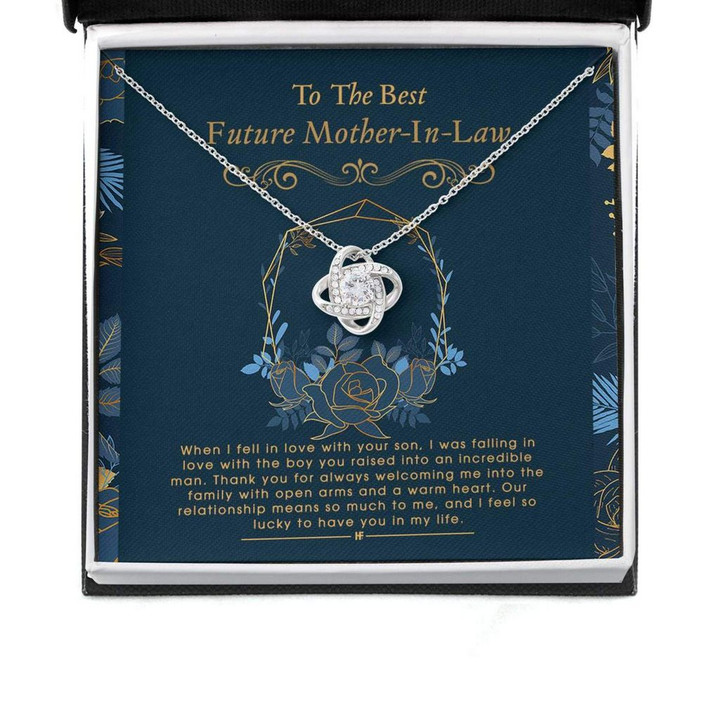 Mother-in-law Necklace, Future Mother In Law Necklace: Gift For Mother's Day From Daughter, Message Card Mother Day Gift for Boyfriend's Mom, Mother In Law