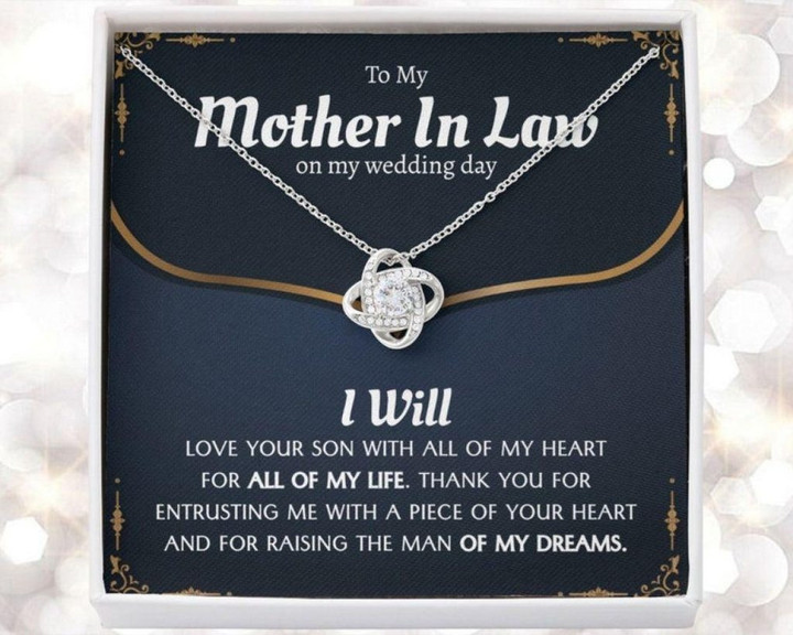 Mother-in-law Necklace, Sentimental Mother In Law Gift From Bride, Mother In Law Gift For Wedding Day From Daughter In Law Mother Day Gift for Boyfriend's Mom, Mother In Law