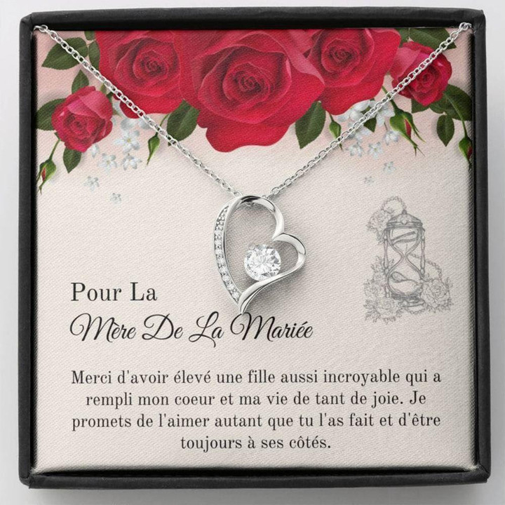 Mother-in-law Necklace, Mere De La Mariee Gift ' French Future Mother In Law Wedding Gift Necklace ' Future Belle-Mere ' Keepsake From Groom Mother Day Gift for Boyfriend's Mom, Mother In Law