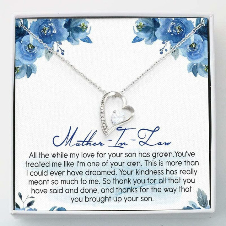 Mother-in-law Necklace, Daughter's Gift Future Mother In Law Interlocking Hearts Necklaces Mother Day Gift for Boyfriend's Mom, Mother In Law