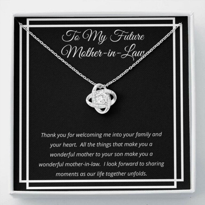 Mother-in-law Necklace, Mother Of Groom Necklace Gift From Bride, Gift For Bonus Mom, Mother In Law Mother Day Gift for Boyfriend's Mom, Mother In Law