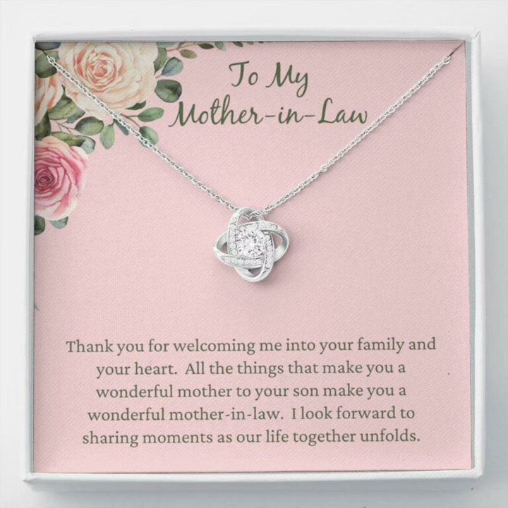 Mother-in-law Necklace, Mother Of Groom Necklace Gift From Bride, Gift For Bonus Mom, Mother In Law Mother Day Gift for Boyfriend's Mom, Mother In Law