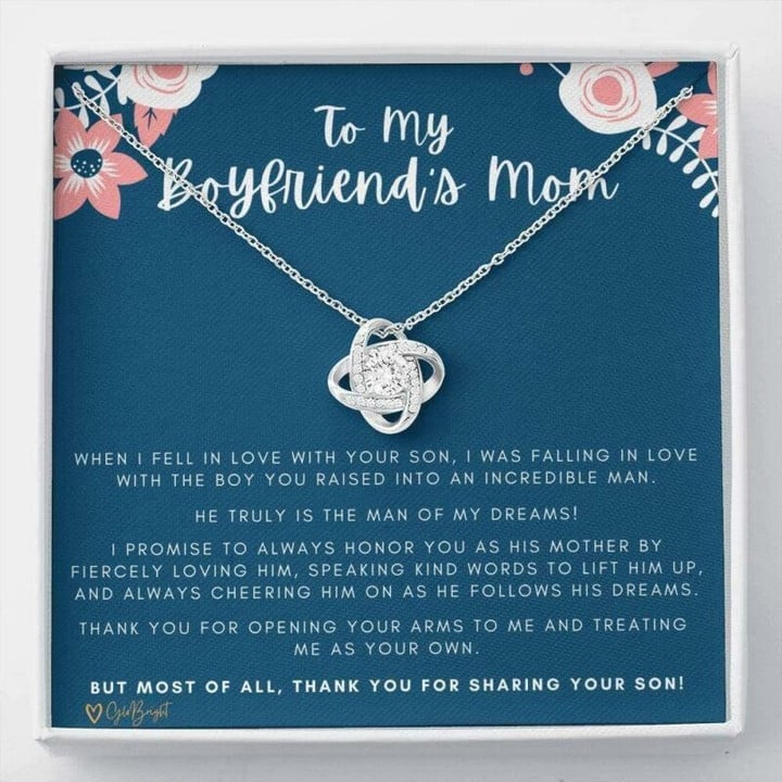 Mother in law Necklace, Gift To My Boyfriend's Mom Necklace, Gift For Future Mother in law Mother Day Gift for Boyfriend's Mom, Mother In Law