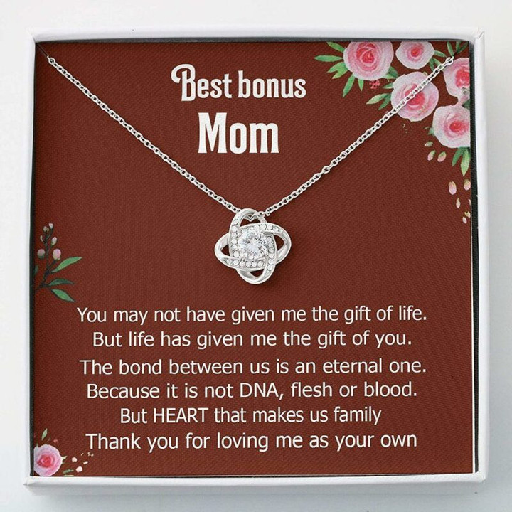 Mom Necklace, Stepmom Necklace, Bonus Mom Necklace Gift, Stepmom Mother In Law Wedding Gift From Bride Mother Day Gift for Boyfriend's Mom, Mother In Law