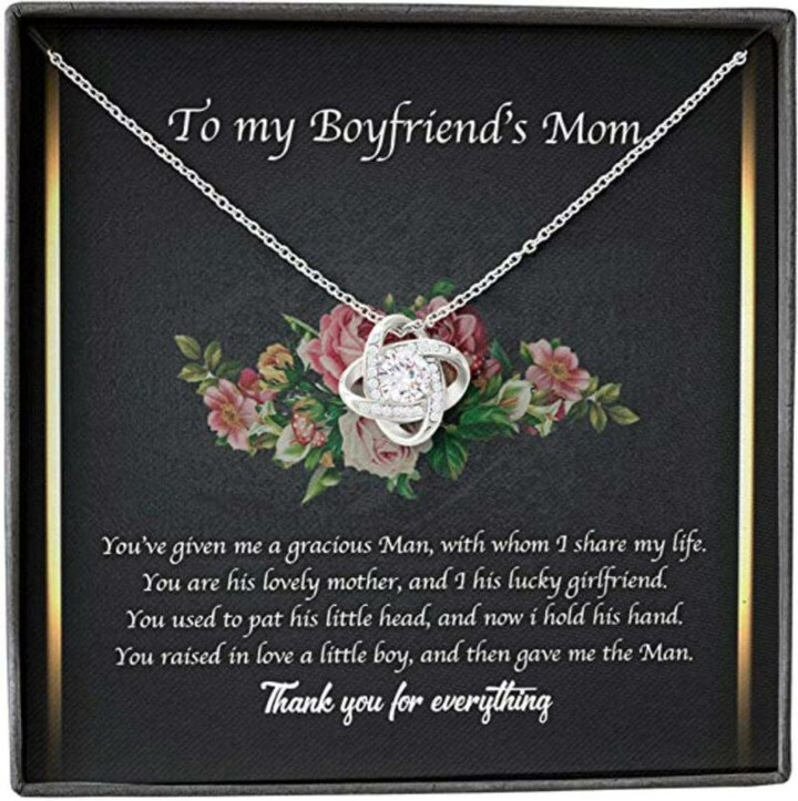 Mother in law Necklace, To My Boyfriend's Mom Necklace Gift From Girlfriend Mother Day Gift for Boyfriend's Mom, Mother In Law