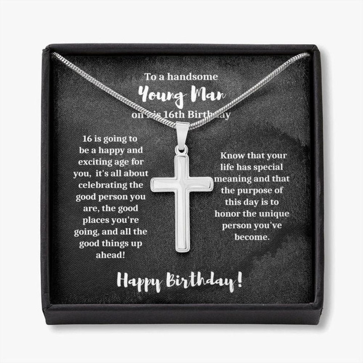 Son Necklace, 16th Birthday Necklace Gift For Him, 16th Birthday Present For Boy, Birthday Necklace Gift For 16 Year Old