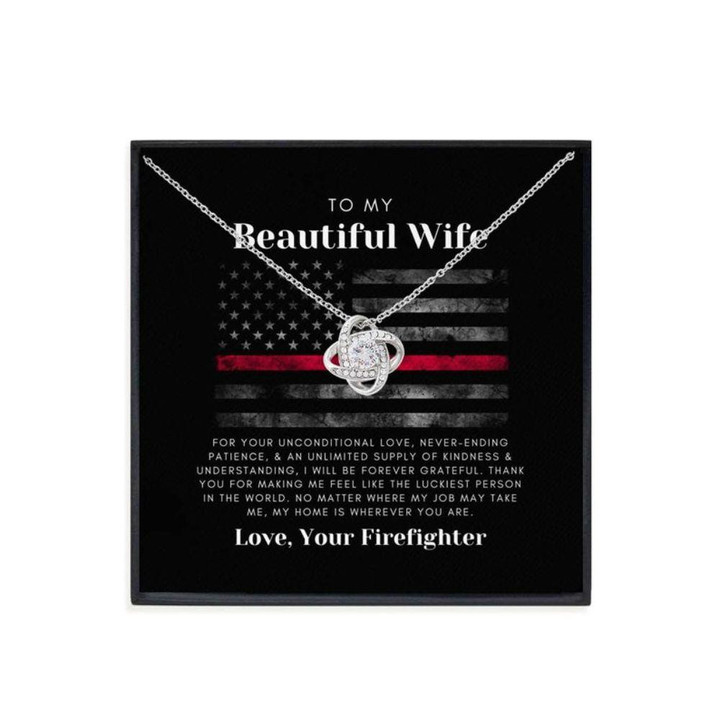 Wife Necklace gift, Sentimental Gift For Wife From Husband, Firefighters Wife Gift: First Responders Wife Present