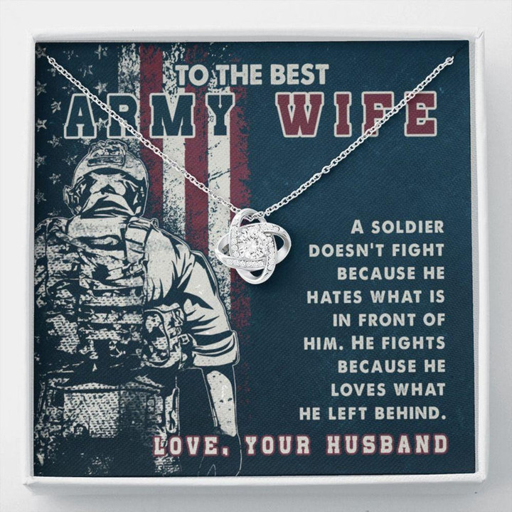 Wife Necklace gift, Army Wife Gift, To My Best Army Wife Necklace gift, Soldier Wife Necklace gift, Necklace For Military Wife